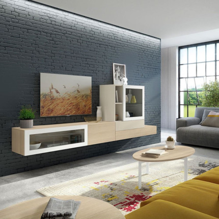 Muebles de diseño moderno.  Suspendidos para ganar espacio y amplitud.