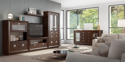 Amuebla tu salón de forma elegante y funcional con este diseño modular de estilo contemporáneo.  Visítanos y comprueba los distintos acabados y modulares en los que puede convertirse el mueble perfecto para tu salón.